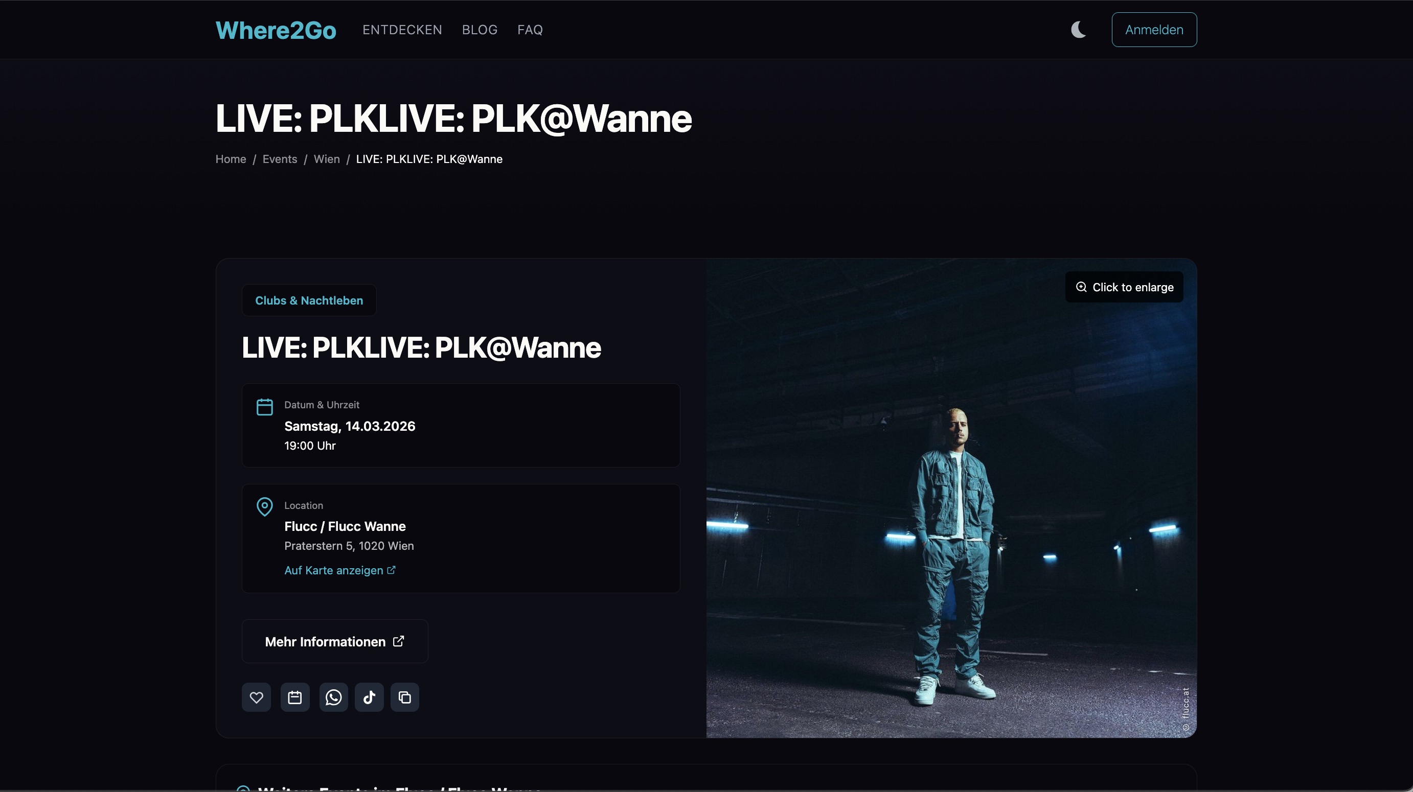 where2go.at — Event-Detailansicht